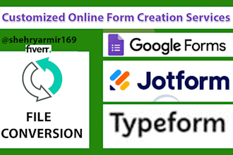 make smart ai based responsive survey, jot and  google forms