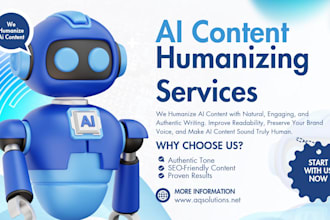 professionally write humanize ai content for you