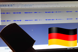 record a male voiceover in german