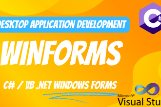 create a desktop application with c sharp wpf winforms vb dotnet