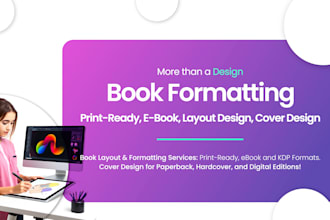 do book formatting and layout design of paperback and books