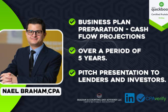 prepare your business plan and cash flow projection