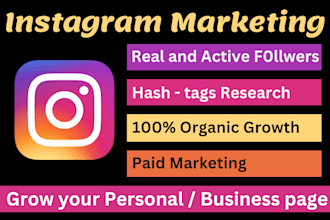 provide instagram marketing or promotion for organic instagram growth