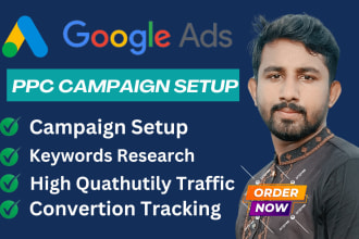 setup, optimize and manage your google ads PPC campaigns