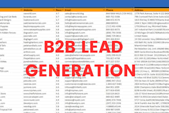 provide accurate b2b leads, contact info, email list from web or social platform