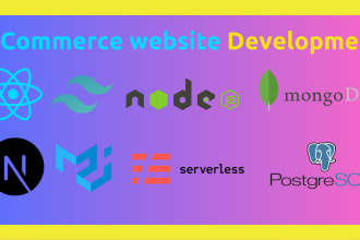 develop e commerce website using react js and next js