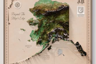 create custom topographic maps