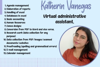 be your virtual and administrative assistant