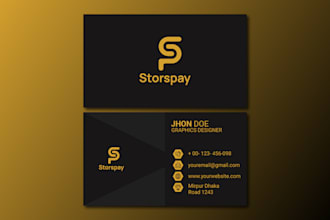 design professional and luxury business card for with qr scan code
