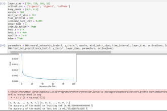 develop and train machine learning and neural network models for you