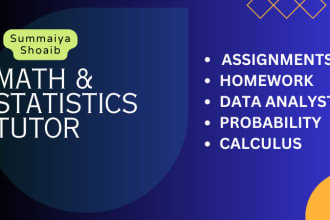 help you with statistics, probability work and mathematics