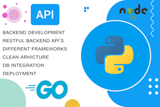 develop, optimize and fix your apis for in golang and python