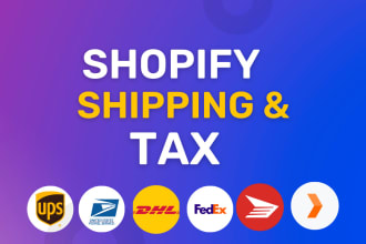 setup shopify shipping profiles and shopify tax for domestic and international