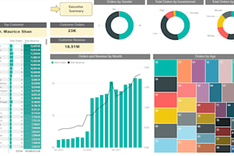 do data analysis and business intelligence dashboards