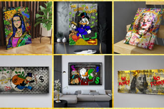 create canvas wall art motivational, pop art and minimal design