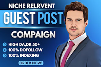 guest posts link building with niche relevant contextual dofollow SEO backlinks