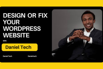 design or fix modern website on godaddy, hostinger, squarespace, wix, bluehost