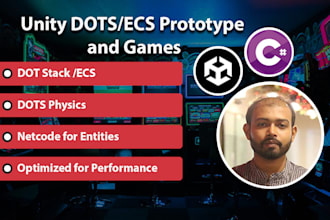 develop prototypes and games using unity dots or ecs