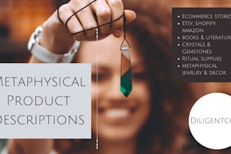 write metaphysical product and service descriptions