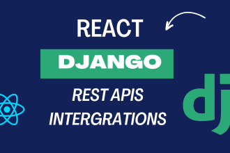 develop python django rest API backend with react js frontend website developer