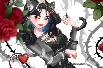 draw pretty anime girls and boys for you