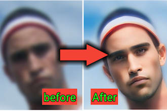fix blurry photo, improve image quality, enhance and upscale