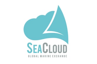 design top quality sea cloud logo design
