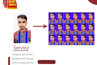 create the best passport and visa photo in urgent