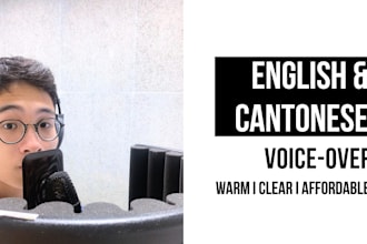 provide high quality voiceover in english and cantonese