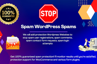 stop spam registrations on wordpress woocommerce web sites