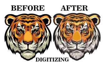 embroidery digitizing patch, convert to dst, pes, vp3 in 1hr