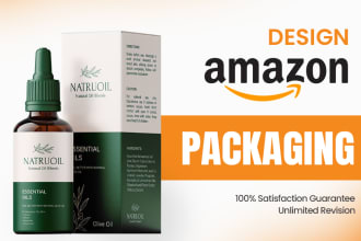 create stunning amazon packaging box and label design for your product