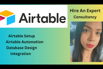 set up airtable, airtable automation and database