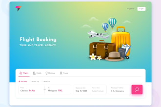 create a travel agency and flight booking website designer