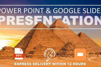 design powerpoint presentation, google slides, animation, pitch deck, template