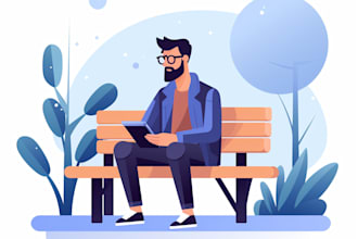 design modern flat vector illustrations for you