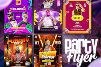 custom party flyer design for birthdays and events