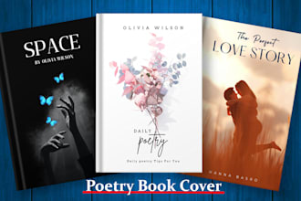 design a minimalist poetry book cover