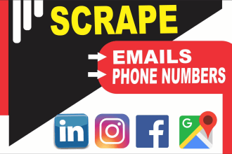 scrape phone numbers and emails for you