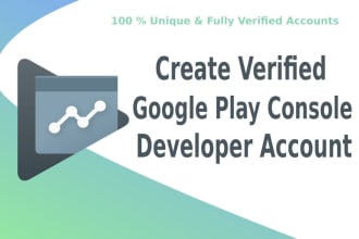 create verified google play console developer account for apps and games