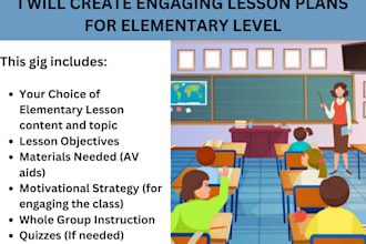 create teaching material and lesson plan for all grades