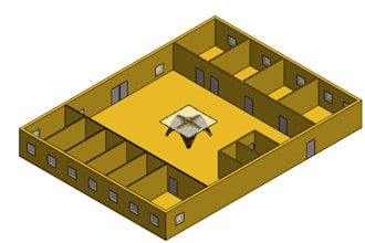 calculate cooling and heating loads of a building  using hap