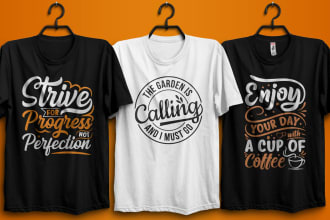 do custom typography tshirt and graphic t shirt logo design