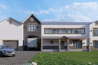 design and 3d model render interior exterior of house and commercial project