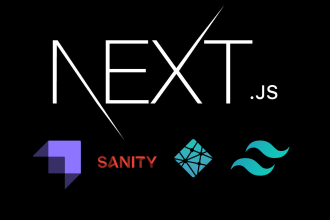 develop nextjs and headless cms strapi sanity tailwind CSS stunning web apps