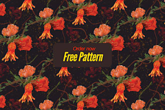 develop exclusive seamless textile pattern design