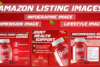 design amazon listing and bol listing with infographics
