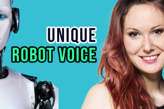 record a robot style voice over