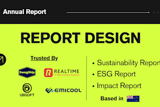 design stunning sustainability, esg, csr and impact reports