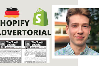 create a german advertorial in shopify